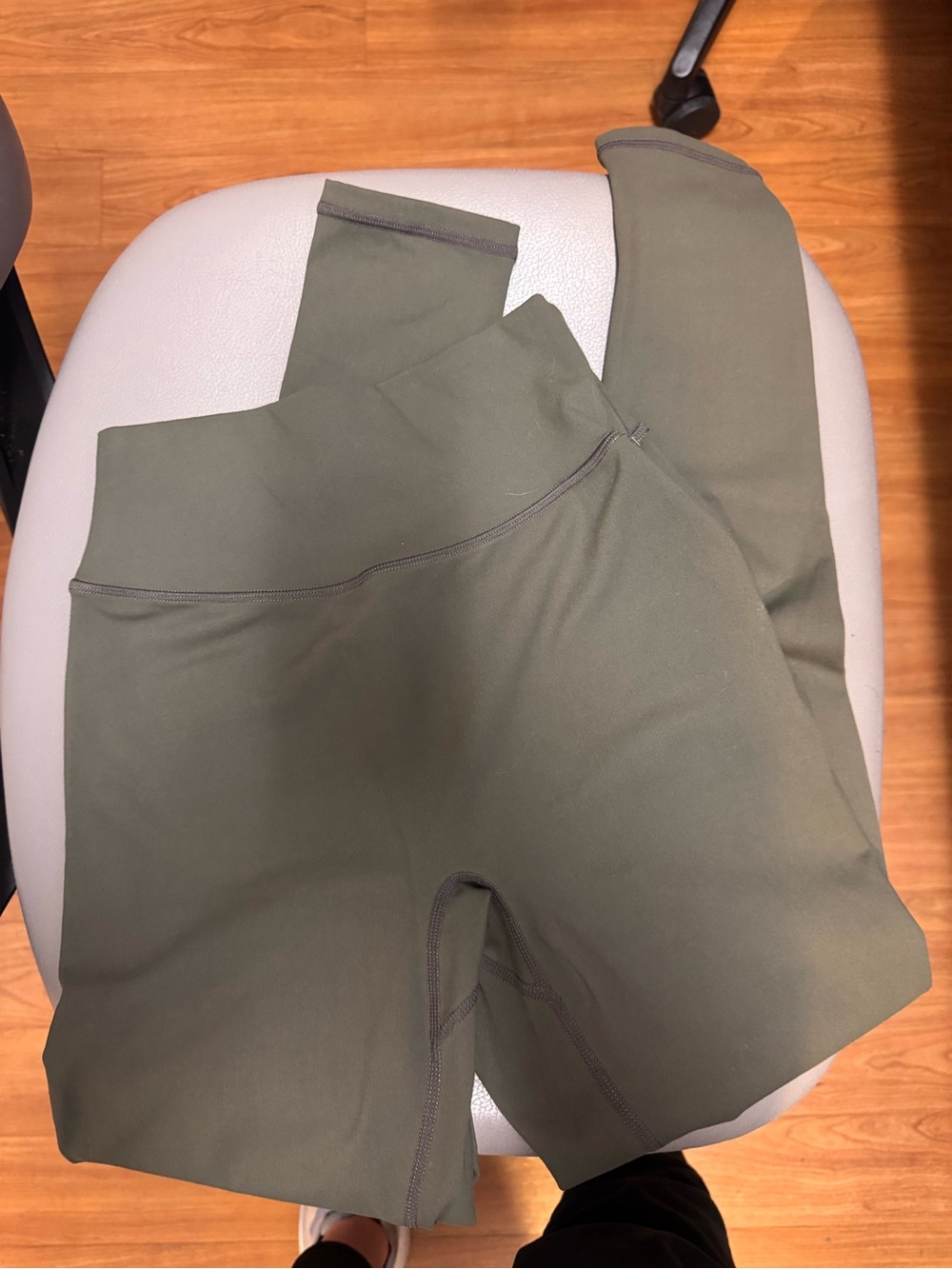 P'tula Olive Active High-Waist Leggings